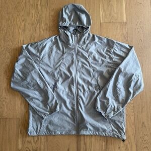 Uniform Bridge Windbreaker Jacket XL Grey Ripstop Packable Water Repellant